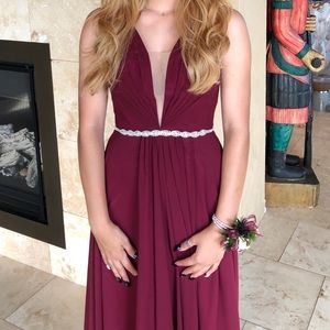 plum prom dress size 0